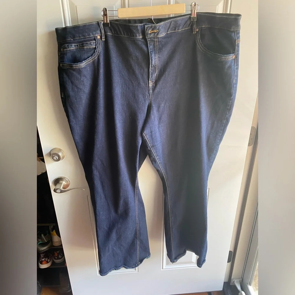 Eat 1946 Denim Jeans Size 32W Bootcut Dark Denim Classic Stretch Americana - Picture 2 of 6